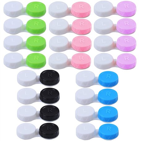 Lot de 20 étuis à lentilles de contact