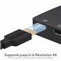 SABRENT Commutateur KVM Entrées USB C 2 ports, sorties USB-C 2 ports avec 60W PD Chargeur | 2 ports USB | HDMI 4K@60Hz pour desk