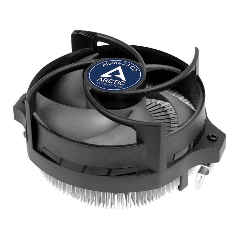 ARCTIC Alpine 23 CO - Ventirad, Refroidisseur d'UC Silencieux, Compatibilité AMD AM5 et AM4, Ordinateur PC - Noir