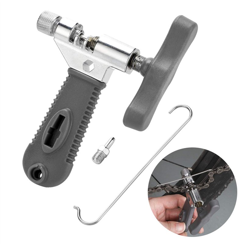 Image secondaire de QKURT Ensemble d'outils de vélo (3 pièces) - Outil de dérive chaîne, pince à maillons de vélo, vérificateur de chaîne - Métal - 