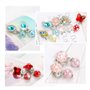 Hifot 7 paires Boucles d'oreilles clip Boucles d'oreilles sans motif percé Habille Princesse Bijoux Accessoires pour les filles