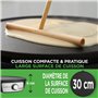 Nutrichef Crêpière et Grille Electrique de 1200 Watts | Plaque de Cuisson Chauffante Antiadhésive 30 cm | Contrôle de Températur