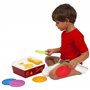 Fisher Price Classiques 1697 Boîte à musique Tourne-disque, jouet musical pour bébé, jouet éducatif interactif avec 10 chansons,