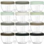 Youngever Lot de 18 Pot de Conservation Bebe 180ML