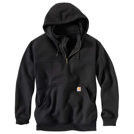Carhartt Men's Rain Defender Paxton Heavyweight Hooded Zip Mock Neck Sweatshirt