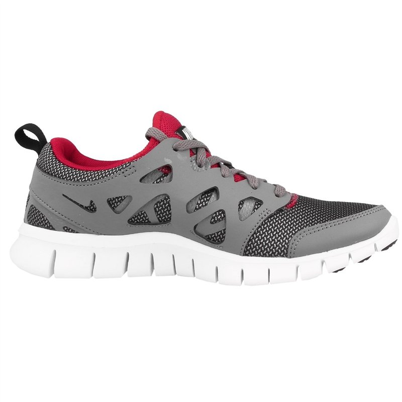 Image secondaire de Nike Free Run 2 Junior (Gs), Chaussures Multisport Outdoor mixte enfant, Gris - Grau (Wolf Grey/Black-Gym Red-White 035), 36.5
