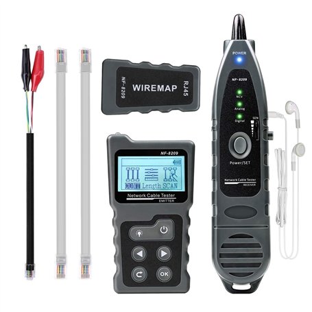 KOLSOL Testeur PoE de traqueur de câble réseau 4 en 1 avec NCV et lampe pour CAT5e/CAT6/CAT6a