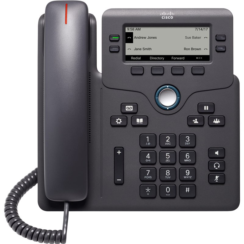 Image secondaire de Cisco 6851 téléphone Fixe Noir 4 Lignes WiFi