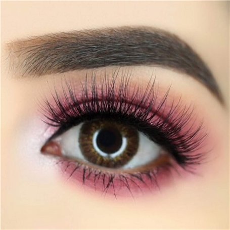 FreshTone Lentilles De Contact De Couleur Chocolat 3 Ton Kit De Rangement Boitier Pince et applicateur Offert 12 Mois sans corre