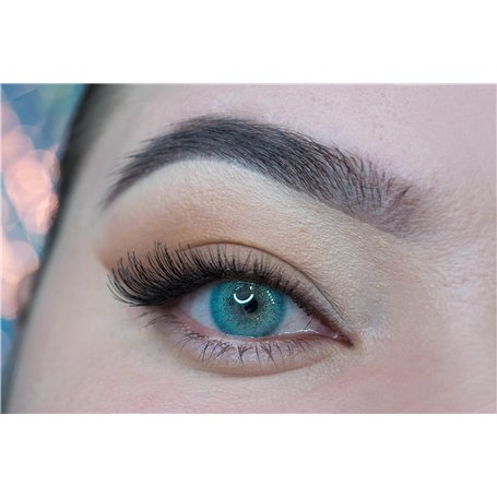 MYSALENS® Lentilles De Contact De Couleur Blue Bleu Ocean Naturelle très haute opacité Kit De Rangement Boitier Pince applicateu