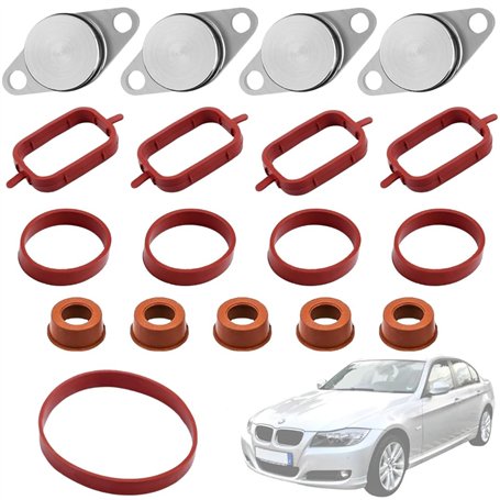Twowinds - Bouchon Collecteur Admission (22mm) Compatible avec BMW E87 E46 E90 E39 E60 E61 E65 E83 E53 - Supprimer Clapet Admiss