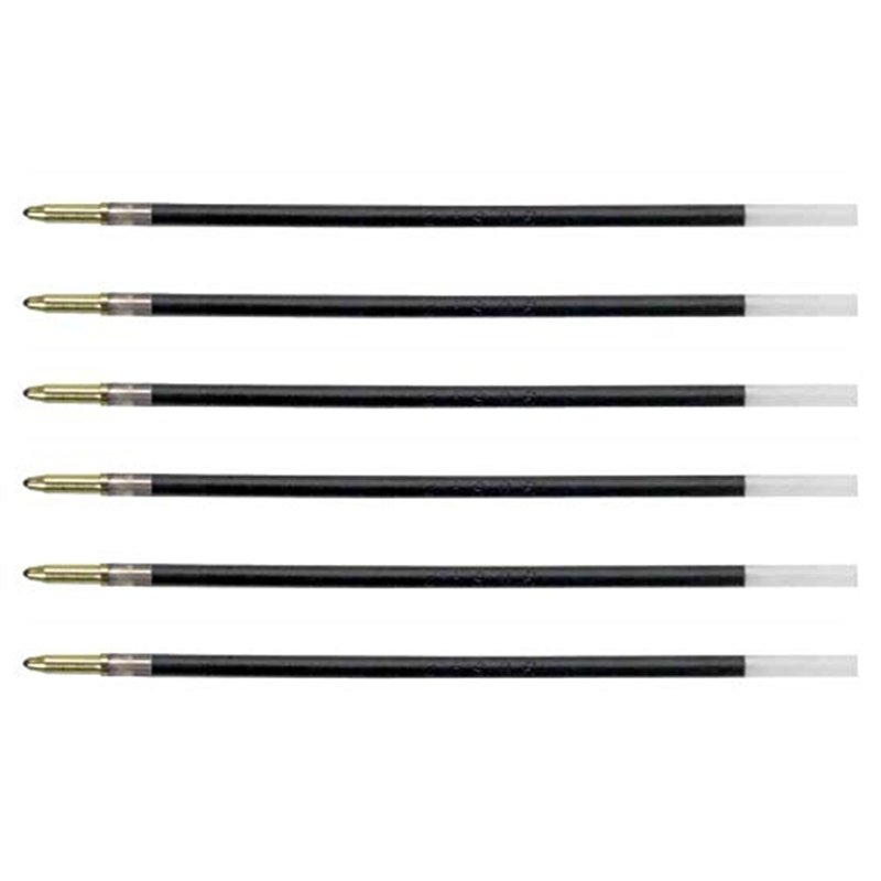 BIC Lot de 6 Recharges pour Stylo bille 4 COLOURS Fine Pointe Fine 0,8 mm Bleue
