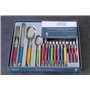 Laguiole Heritage - Ménagère 24 pièces multicolore - Set de couverts de table acier inox et ABS pour 6 personnes - Présentation