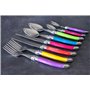 Laguiole Heritage - Ménagère 24 pièces multicolore - Set de couverts de table acier inox et ABS pour 6 personnes - Présentation 