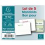 Exacompta - Réf. 13150E - 1 Manifold BON POUR - 50 feuillets numérotés et autocopiants - duplicatas (1 original + 1 copie) - for