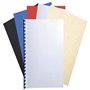 Exacompta - Réf. 27809E - Paquet de 25 plats pour couvertures Forever - en carte rigide grain cuir 270g/m2 pour reliure A4 - con