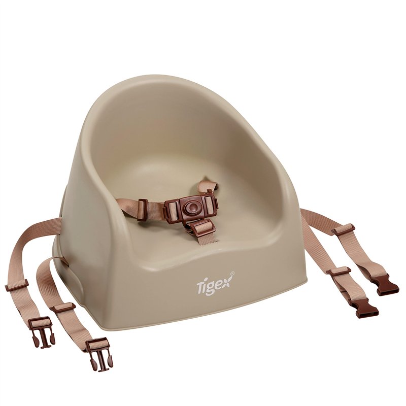 Image secondaire de Tigex Rehausseur de Chaise Enfant, Compact et Facile à Transporter, 6-36 Mois (15kg), Taupe