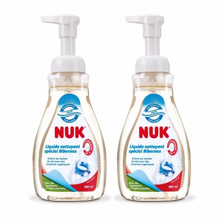 NUK Liquide Vaisselle pour Biberons et Accessoires | 380 ml | 2 flacons