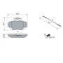 Bosch BP713 - Plaquettes de Frein Avant pour Voiture - Qualité Bosch - Réduction du Bruit et de la Poussière - Certifié ECE-R90 