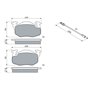 Bosch BP758 - Plaquettes de Frein Avant pour Voiture - Qualité Bosch - Réduction du Bruit et de la Poussière - Certifié ECE-R90 