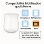 SPECIAL-DAY 30 couvercles Pots à Yaourt Compatible la laitière avec Les bocaux en Verre du Commerce| bouchon yaourt Alimentaire 