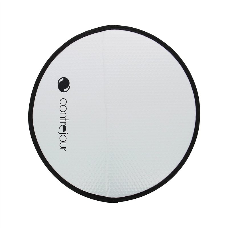 Contrejour 463609 Pare Soleil Volant, Couvre-Volant Aluminium, Universel, Blanc