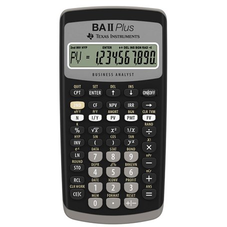 Texas Instruments BA II Plus Calculatrice de Poche