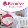 Blanrêve - Couette confort - Tempérée - Pour lit de 1 personne - Fibres Synthétiques Douces - Entretien Facile - Blanc - 140x200