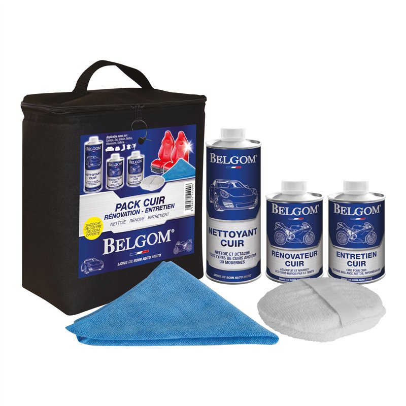 BELGOM 25.1000 Pack Cuir Rénovation Entretien