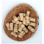 45 bouchons Hauteur 45 mm x Ø24 mm en liège naturel colmaté - étampés grappe - prêts à l'emploi - Conditionnés sous-vide - Durée