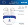 Konix FFF Écouteurs sans Fil pour Smartphones et tablettes - Autonomie 5 h - Connexion Bluetooth 5.0 - Blanc et Bleu