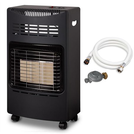 FAVEX - Chauffage d'appoint gaz 4200 - Prêt à l'emploi livré avec Tuyau et détendeur-Intérieur-Brûleur céramique Infrarouge-3 Pu