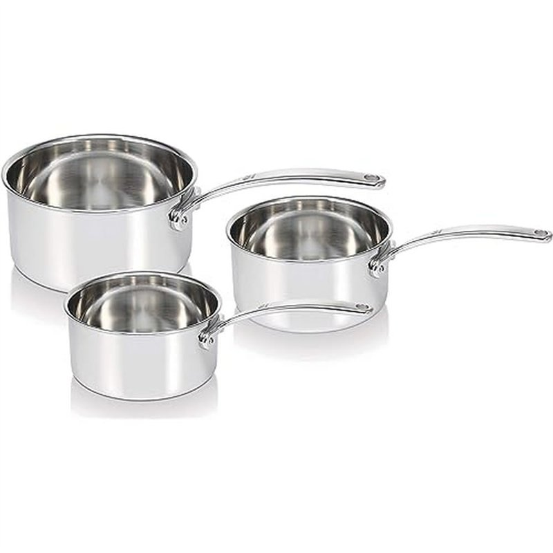 Beka 13416974 Tri Lux Série de 3 Casseroles en acier inoxydable Triply 16/20 cm