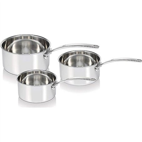 Beka 13416974 Tri Lux Série de 3 Casseroles en acier inoxydable Triply 16/20 cm