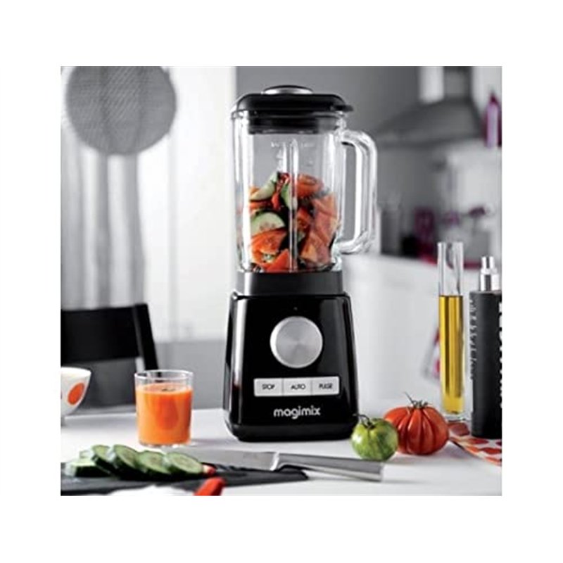 Image secondaire de Magimix 11622 Mixeur en verre 1,8 l 1200 W Blender 600 tr/min, 15000 tr/min Noir