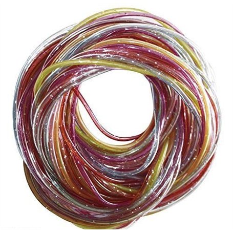 WEB2O Kits Scoubidous Paillettes : 100 Fils