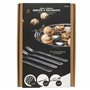 Cook Concept KU6097 Coffret Dégustation Escargots Service 4 personnes Assiettes fourchettes et pinces Gris Inox H22,5 x 3,3 x 32