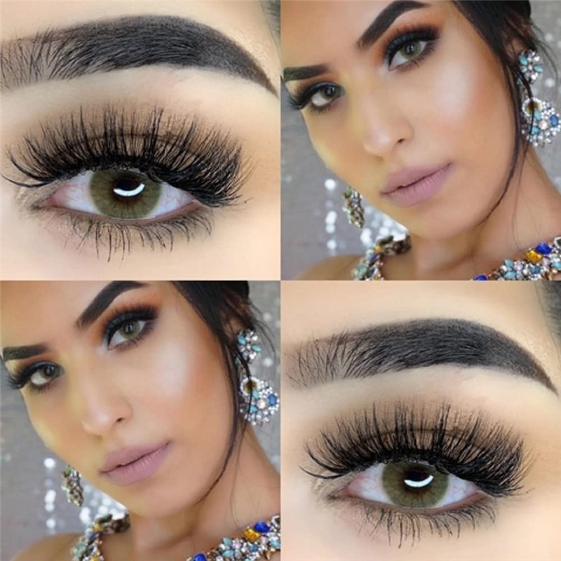 Image secondaire de MYSALENS® Lentilles De Contact De Couleur Amber - Ambre Hidrocor Couleur Naturelle très haute opacité Kit De Rangement Boitier -