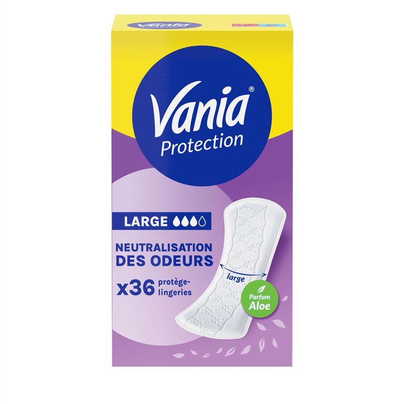 Vania - Protège-Slips Protection Large Parfum Aloe Vera