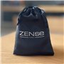 ZENSE - Bracelet de force noir en cuir pour homme avec double lanières ZB0265