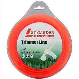 GT Garden Fil de Coupe pour débroussailleuse et Multifonction 4 en 1-60 mètres