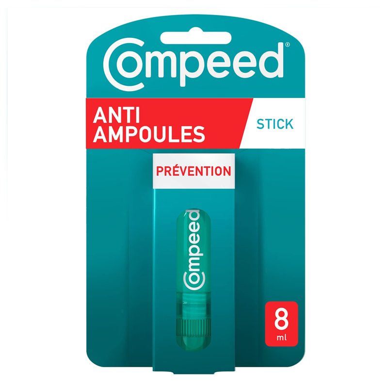 Compeed - Stick Anti-Frottements - Anti-Ampoules - Protège des frottements excessifs - Invisible - Ne tache pas