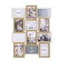 HOME DECO FACTORY - HD4218 - Cadre Photo Multiple Pele-Mele 12 Vues Bois et Blanc