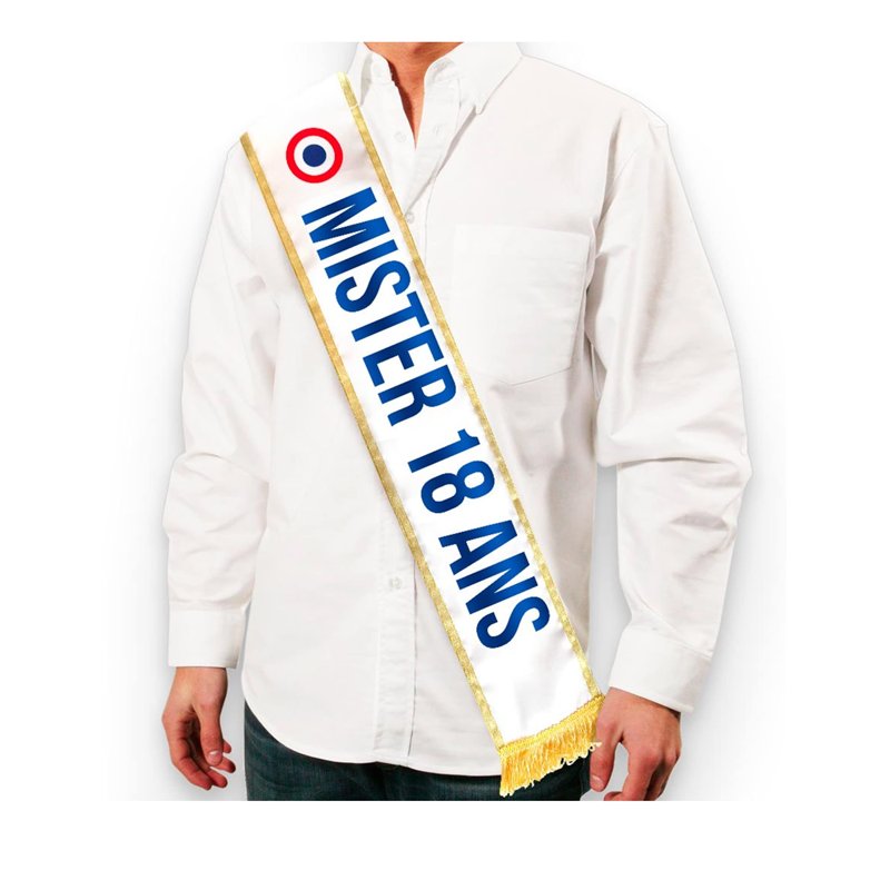 Sud Trading Cie Echarpe Tricolore Mister 18 Ans - Coloré - Taille Unique