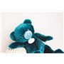 Doudou et Compagnie - Ours En Peluche Paillettes - 37cm - Bleu Canard- Ours Collection - DC3591
