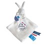 Doudou et Compagnie - Sac à Doudou Lapin UNICEF - 10 Cm Blanc - Idée Cadeau de Naissance Fille et Garçon - Garantie Doudou Perdu