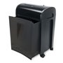 WAYTEX 77323 Destructeur de Documents Coupe Croisée 10 Feuilles - CD et DVD - Bac Tiroir 14L - sur roulettes – Rapide et Perform
