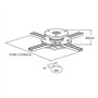 KIMEX Support Plafond vidéoprojecteur Hauteur 6cm Diamètre 16-33cm
