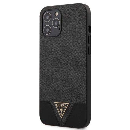 Guess GUHCP12LPU4GHBK 4G Collection Triangle Coque pour iPhone 12 Pro Max 6