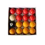 JT2D Set de 16 Boules de Billard Anglais en résine 2" (50